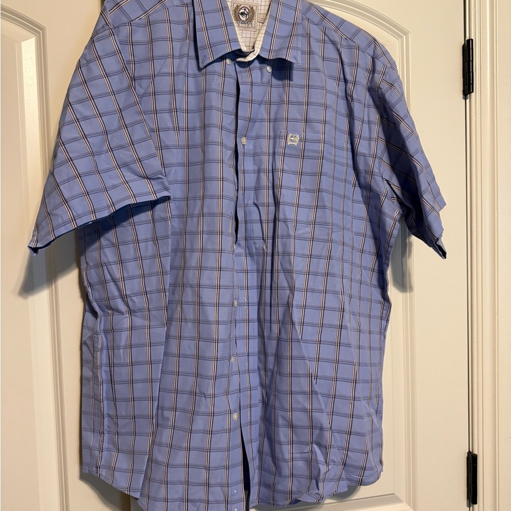 Cinch Blue Casual Button Down Shirt
